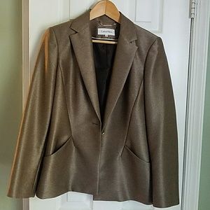 Gold Calvin Klein blazer